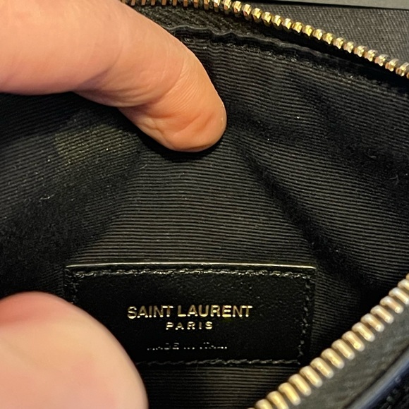 YSL MATELASSE Small Zipped Pouch - Picture 8 of 14